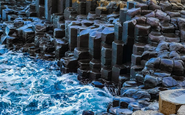 The basalt columns of the Giant's Causeway on the Causeway Coast